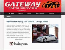 Tablet Screenshot of gatewayautochicago.com